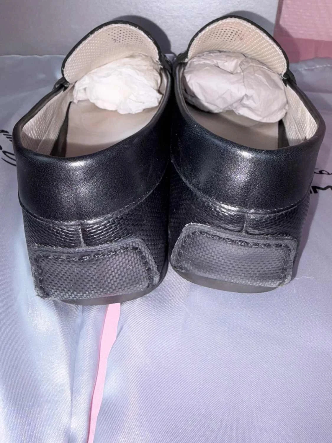 mocassins para homem santoni para amg homem tamanho 41 couro preto – photo 9